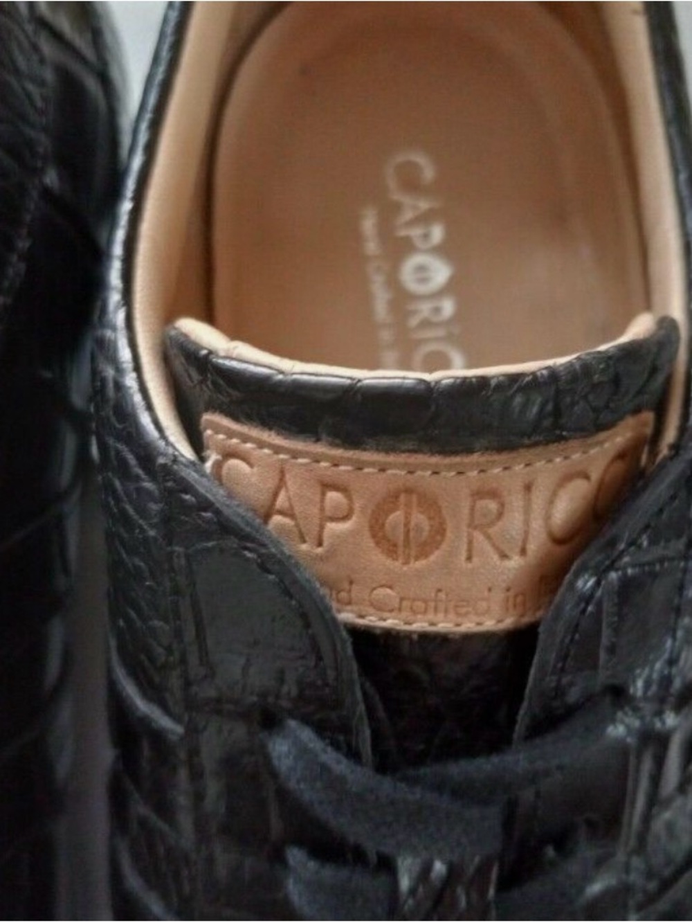 Caporicci 9412 genuine alligator made 100% in Italy Lace-Up Sneakers 🇮🇹 - Picture 3 of 11